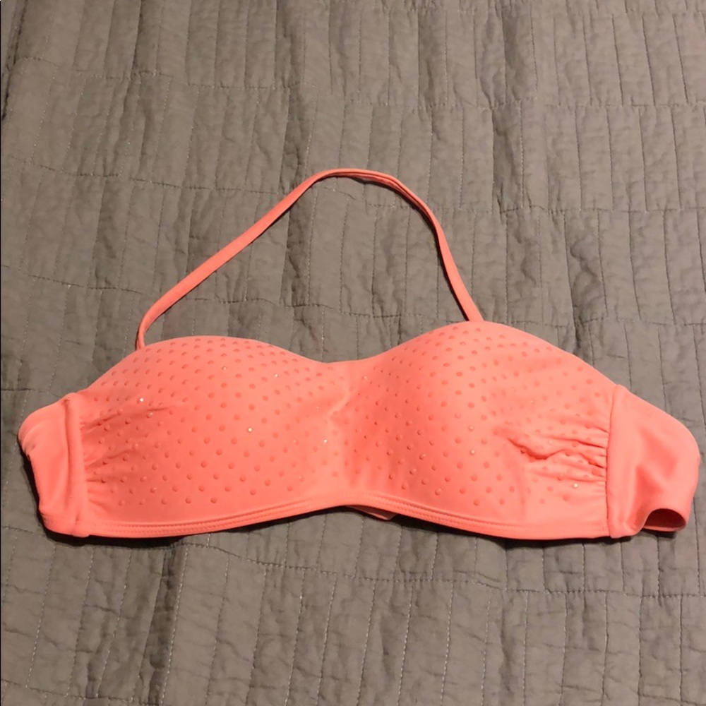 Pink Rhinestone Swimsuit Top